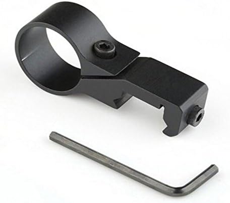 Offset 20mm Weaver Picatinny Rail Flashlight Laser Mount (25mm Ring)