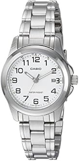 CasioWomen Analog Quartz Watch with Metal Strap LTP-1215A-7B