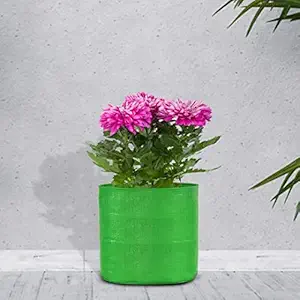 Dharneesh Terrace Gardening Leafy Vegetable Green Grow Bag (12 x 12, CIRCULAR) pack of 10
