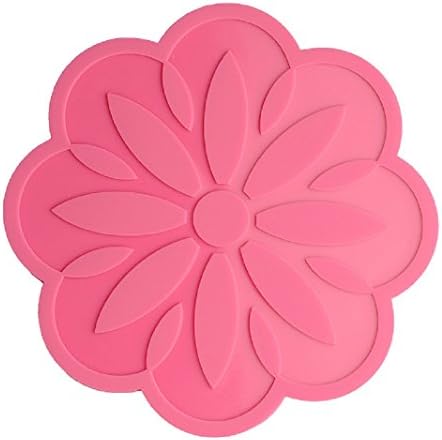 Axibi Creative FIgure Multicolor Home Kitchen Housewife Multipurpose Silicone Heat Insulation Eat Mat Anti-skid Waterproof Pot Cup Plate Pad Trivets Tool (Hot Pink)
