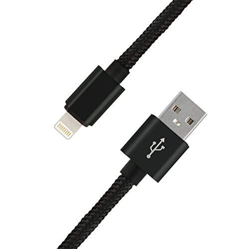 iPhone-Charger-Cable-1-Meter-Lightning-Data-Cable-Nylon-Braided-Apple-Charging-Cable-for-iPhone-77-Plus6s6s-Plus66-Plus55S5CSE-iPad-Pro-Air-iPad-Air-12-iPad-Mini-234-Black-Pack-of-31m