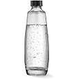 SodaStream Duo Stylish 1L Glass Carafe for Duo Pink Machine ONLY. Refillable carafe for carbonated drinks. Dishwasher Safe. Only Compatible with the Duo Sparkling Water Maker, 1L, Black