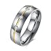 Via Mazzini Platinum Plated Steel Crystal Proposal Ring For Boys And Men (Ring0383) RS.430.00