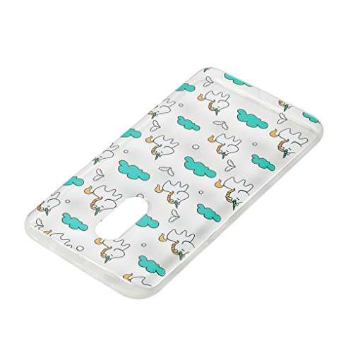 Yidaxing Funda XiaoMi RedMi Note 4  Carcasa de Silicona Transparente Funda TPU Gel Carcasa Ultra Delgado Suave Funda Protectora Ligera Carcasa Blanda Flexible Caja Anti Rasgu  os Anti Choque con dise  o   nico -Unicornio
