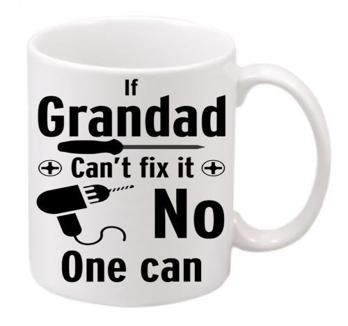 If grandad can't fix it no one can fix it mug by grassvillage