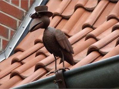 Generic YC-DE2-160721-35 <7&1962*1> orationmuck Dachri Dachrinnenschmuck Dachrinnenfigur Dr. Rabe Zierfigur Dekoration Dachschmuck Dachrinnenfigur Dr. Rabe Dachrinnenf