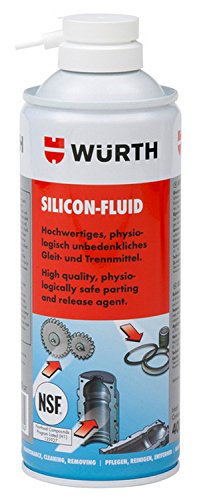 Silikonspray Silikon-Fluid - 400ml - Als Gleitmittel und zur Schmierung von allen beweglichen Teilen an Maschinen, speziell im Kunststoffbereich, beim Fahrzeugbau, in der Lebensmittel-, Pharma-, Druck- und Papierindustrie. Sowie als Formentrennmittel in der kunststoffverarbeitenden Industrie und als Oberflächenschutz und -pflege. Im lebensmittelnahen Bereich einsetzbar.