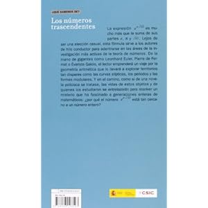 Los Números Trascendentes (¿que Sabemos De?)