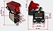 Produktbild Kill Switch Kippschalter für 12 V 20 A Knock Out mit roter Kappe