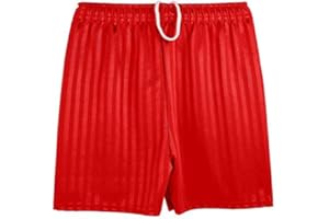Bahob® Mens Boys Girls Unisex Shadow Stripe Gym Sports Football Games School PE Shorts 2 to 14 Years