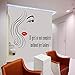 Produktbild zaosan Beatuy Salon Vinyl Wandaufkleber Haar Mädchen Quote Salon Abnehmbare Aufkleber Wohnzimmer Schlafzimmer Dekoration Postercm 76x72cm