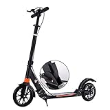 Trottinettes Adultes Pliables avec Freins à Disque, à Deux Roues et Grandes Roues, Cadeaux d'anniversaire pour Adultes, Adolescents et Enfants, jusqu'à 150 kg, Non électriques