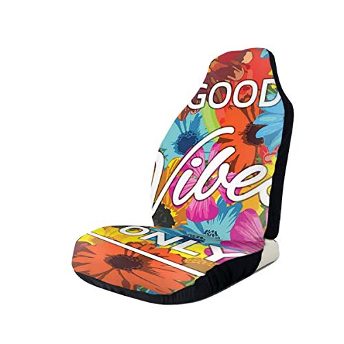 Preisvergleich Produktbild GUUi Seat Covers Vehicle Protector Car Mat, Exotic Blossoming Flowers In Lively Colors Spring Summer Season Tropic Accents,Fit Most Cars, Sedan, Truck, SUV,1pcs