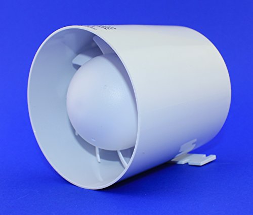 Kanal Rohrventilator Rohreinschub Einschublüfter Abluft Zuluft Lüfter Rohr Ventilator leise aRc Ø 100 mm 10 cm Rohrlüfter Rohreinschubventilator Kanallüfter Badlüfter - 3