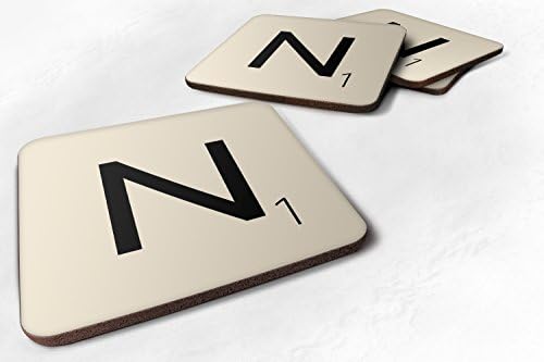 Letter "N" Scrabble Inspired Tile Letter Novelty Game Fun Gift Tea Coffee Cup Mug Coaster - iCaseCreative