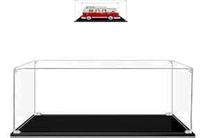 Hosdiy 3mm Acrilico Vetrina Teca per (T1 Camper Van) Modello - Vetrina per Lego 10220 (Solo Vetrina, Senza Modello)