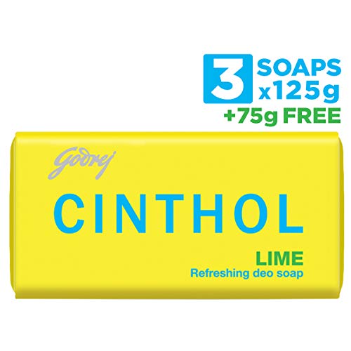 Cinthol Soap, Lime125g(Buy 3 get 1+ 75g free) price