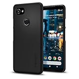 Coque Google Pixel 2 XL, Spigen [Thin Fit] [Ultra Mince] Anti-Rayure, Finition matte [Noir] Coque Etui Housse pour Google Pixel 2 XL (F17CS22285)