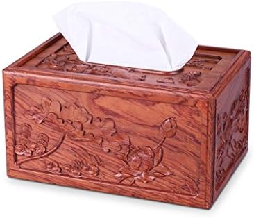 Solid wood tissue boxes, creative mahogany smoke box, European home living room ( Edition : A )