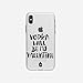 Produktbild licaso Apple iPhone X Handyhülle Smartphone Apple Case aus TPU mit Vodka Will Be My Valentine Print Motiv Slim Design Transparent Cover Schutz Hülle Protector Soft Aufdruck Lustig Funny Druck