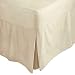 Produktbild (Beige, Super King) - Linen Zone Egyptian Cotton 200 Thread Pleated Fitted Valance Bed Sheet, Beige - Super King