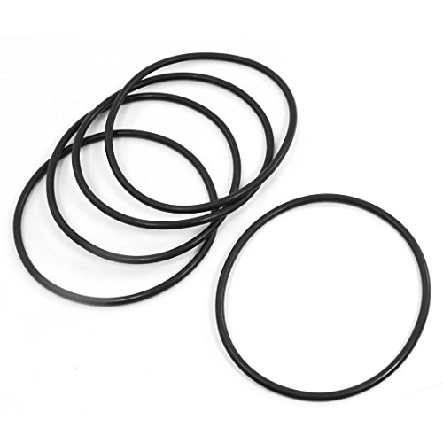 5 metrisches 125 mm OD 5 mm Industrial Rubber O Ring Dichtung Schwarz