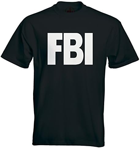 Duck Ink Men's FBI T-shirt Black Medium