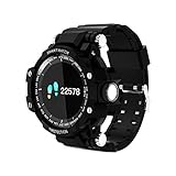 Kingko® Smartwatch, GW68 Smart Watch Sport im Freien IP68 Barometer Thermometer Höhenmesser (Schwarz)