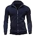 Produktbild Kobay Herren Herbst Winter Freizeit Sport Strickjacke Reißverschluss Sweatshirts Tops Jacke Mantel