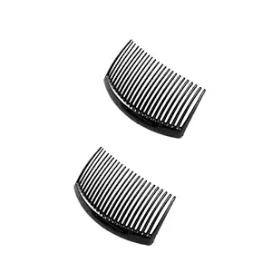 Smark Black Plastic Hair Clip Accessories for Women and Girls - Pack of 2
