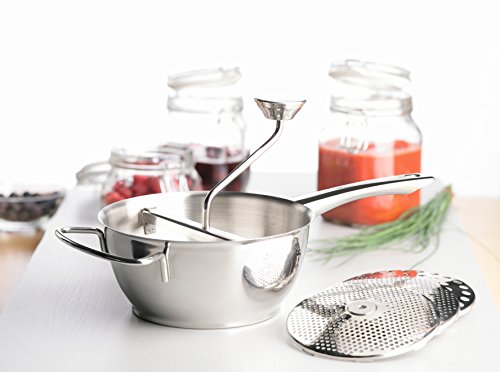 Amefa P00300ZM68850 Passiermühle Passiergerät aus Edelstahl, 18/10 rostfrei, Durchmesser 20 cm, silber, 41 x 20 x 9 cm - 2