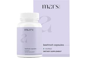 MARS BY GHC Mars Natural Beetroot Capsules | Beetroot, Garlic, Blueberry, Pomegranate & L-Arginine | Plant-Based Supplement – Pack of 1