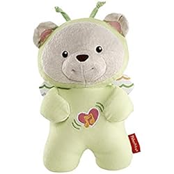 Fisher-Price Ourson Papillon Doux Rêves peluche pour appaiser bébé, sons et vibrations, bruits blancs et textures, dès la naissance