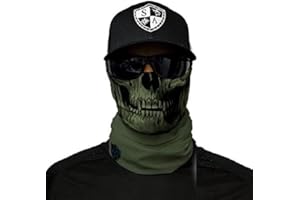 ‎SA FISHING SA Fishing Face Shield Halstuch - viele verschiedene Designs - Multifunktionstuch Schutzmaske Totenkopf Schal Gesichtsmaske Sturmhaube Bandana Ski Motorrad
