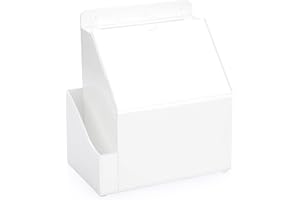 SUMtree Acrylic Wall Mountable Ballot Donation Box with Lock and Sign Holder - Lockable Promotional Box for Voting Suggestionsand More(White)