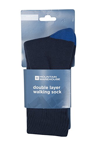 Mountain WarehouseDouble Layer Walking Socks - Antibacterial, Breathable, High Wicking, Fine Toe Seams, Anti Chafing - for The Gym, Walking, Running