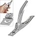 Acrylic False Nail Clipper Edge Cutter Tip Silver Tone Scissors