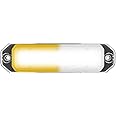 SpeedTech Lights Z-6 TIR 18W LED Strobe Light for Police Cars, Construction Trucks, Service Vehicles, Plows, Emergency Vehicles. Surface Mount Grille Flashing Hazard Beacon Light - Amber/Clear