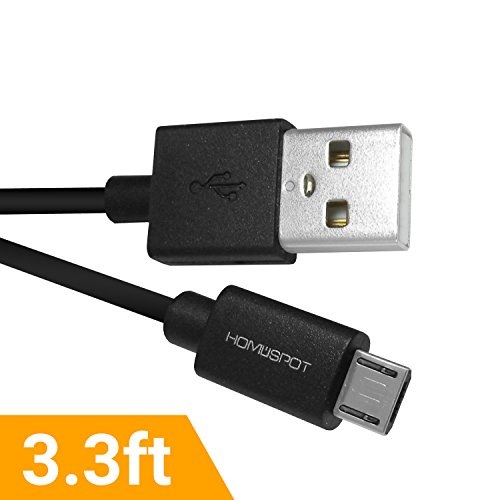 HomeSpot ® Quick Charge, Schnell-Lade & Datensynchronisierungs Micro-USB auf USB Kabel - High Speed Datentransfer mit 480Mbps für Android Geräte - Samsung, LG, HTC, Google, Kindle, Sony, Nokia (1 M)