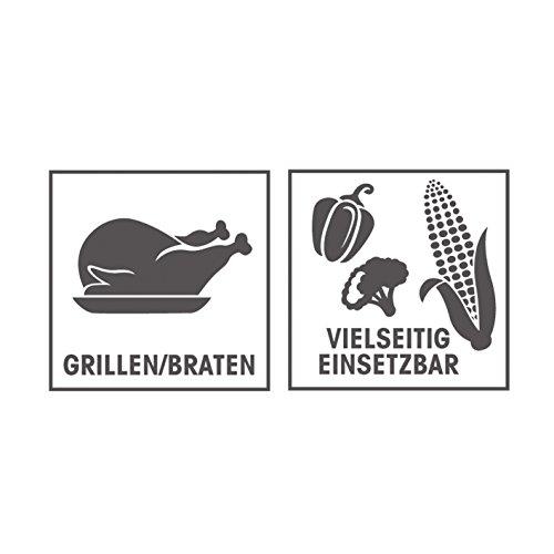GOURMETmaxx 05914 Dönergrill Rotisserie | Hähnchengrill mit Drehspieß | Gleichmäßige 360°C Hitzeverteilung | Gyros & Schaschlikspieße | 1400 Watt - 6