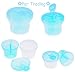 Per Portable Baby Milk Powder Formula Dispenser Container for Storage, Milk Powder Box Snack Container Feeding Box Case(Blue)