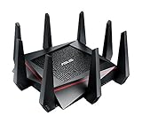 ASUS RT-AC5300 Tri-Band 4 x 4 Gigabit Wireless Gaming Router (AiProtection, Trend Micro, Free WTFast Game Accelerator, Link Aggregation, Adaptive QoS, Router App Support, Dual-WAN 3G/4G Support) - Black