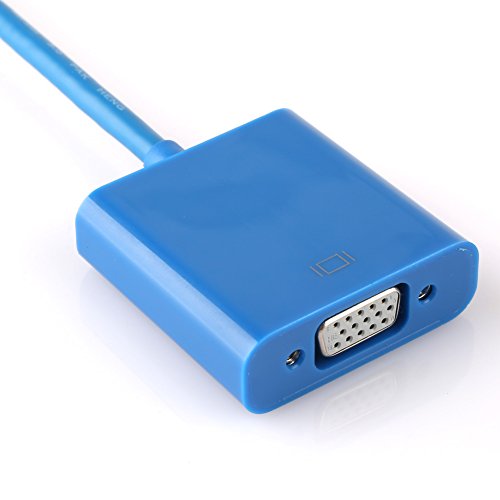 Yizhert USB 3.0 auf VGA 1080P Adapter Kabel Video Grafikkarte Multi-Display Monitor Externe Konverter Cable für PC Laptop - 2