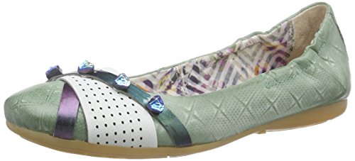 Mjus Women's 670817 Ballet Flats Green Size: 6.5