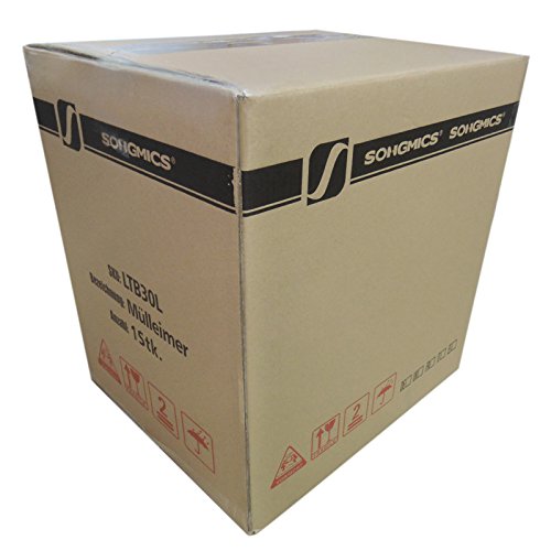 Songmics Mülleimer Abfallbehälter für Küche 30 L Treteimer Edelstahl mit Pedal LTB30L - 7