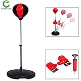Boxing Punching Bag, Adjustable Free Standing Punch Bag Speed Ball Adults Kids Boxing Set with Gloves and Hand Pump, Height Adjustable 70-105 cm (For Kids)