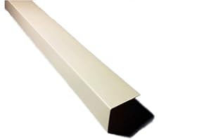 Ivory Plastic PVC Corner 90 Degree 1 Meters Angle Trim Wall Corner Guard Edge Protector TMW Profiles (15mm x 15mm x 1M)