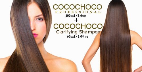 Coco Choco Brazilian Blow Dry Hair Stratocaster ight ening Queratina Treatment 100 ml/3.4oz (Kit 160 ml/5.4oz) by Coco Choco