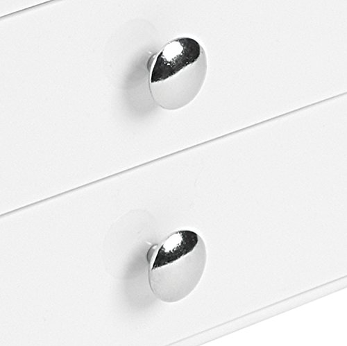 InterDesign Drawers Schubladenbox | Schminkbox mit 3 Schubladen zum Sortieren von Make-Up, Schmuck etc. | Schubladen Organizer für Büro- und Bastelbedarf | Kunststoff weiß - 5