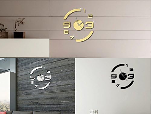 qwer Stylish clocks living room TV bedroom background creative decorations mirror wall clock Z131, silver